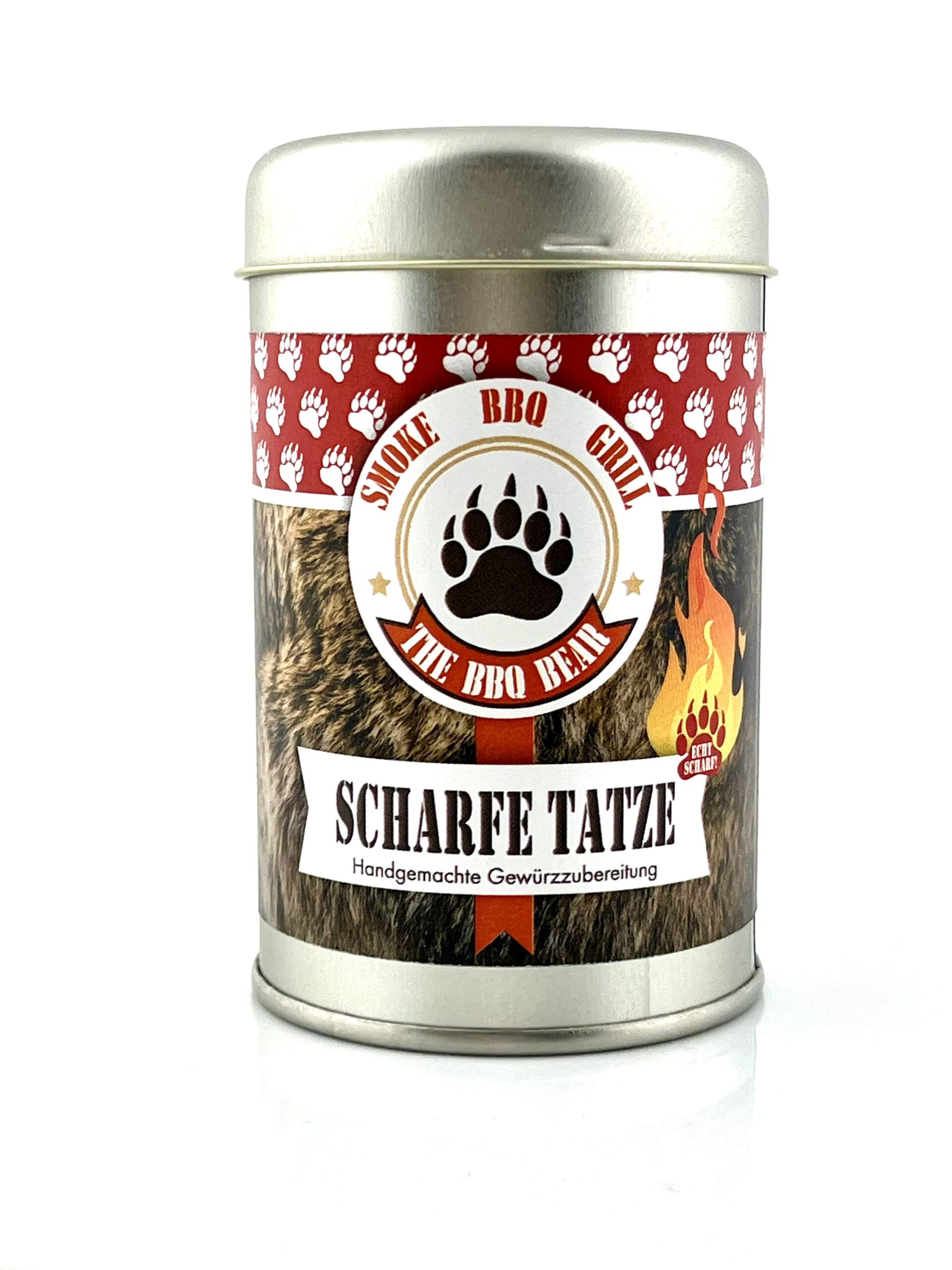 SCHARFE TATZE - von BBQ BÄR - Gewürzzubereitung Dose 120 g