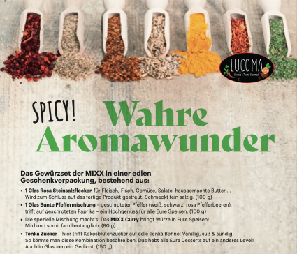 MIXX Spice Box - 4 -er Geschenkbox zum mega Preis !